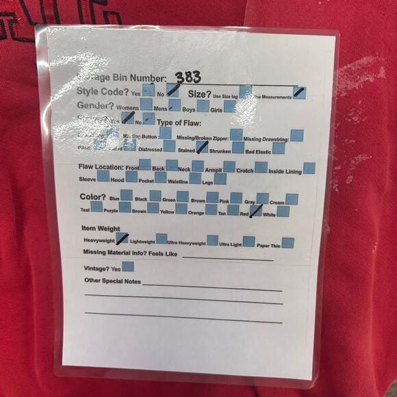 Vintage Cadre Athletic Ohio State Buckeyes OSU Red Mens XL Spellout Sweatshirt - Picture 7 of 7